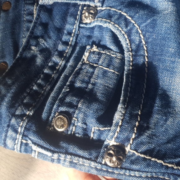 Vintage Low Rise Miss Me Skinny Jeans Lightly Distressed 98% Cotton - Picture 4 of 12